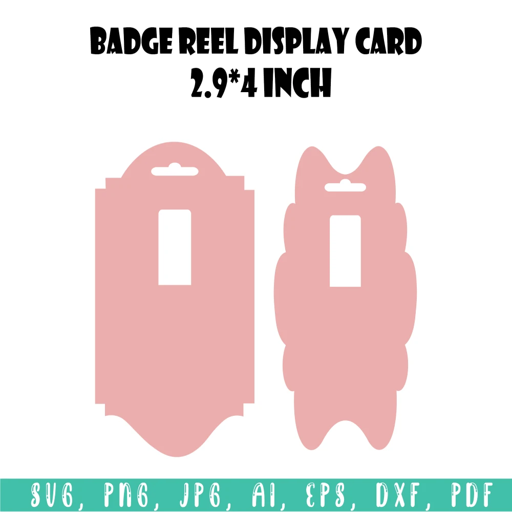 Badge Reel Display Card Template, Badge Reel Display Card Template