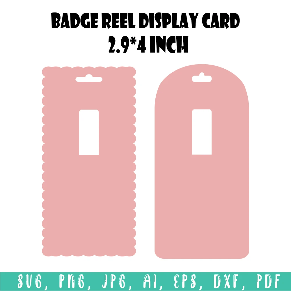 Badge Reel Display Card Template, Badge Reel Display Card Template Svg,  Blank Badge Reel Display Card Template Copy, SVg Files For Cricut, Cricut  Svg
