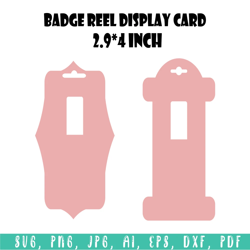 Badge Reel Display Card Template, Badge Reel Display Card Template Svg,  Blank Badge Reel Display Card Template Copy, SVg Files For Cricut, Cricut  Svg, Funny Svg, Svg Cut Files, Svg Bundle, Silhouette