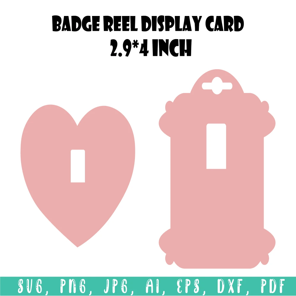 Badge Reel Display Card Template, Badge Reel Display Card Template